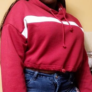 Forever 21| Red Cropped Hoodie 💫